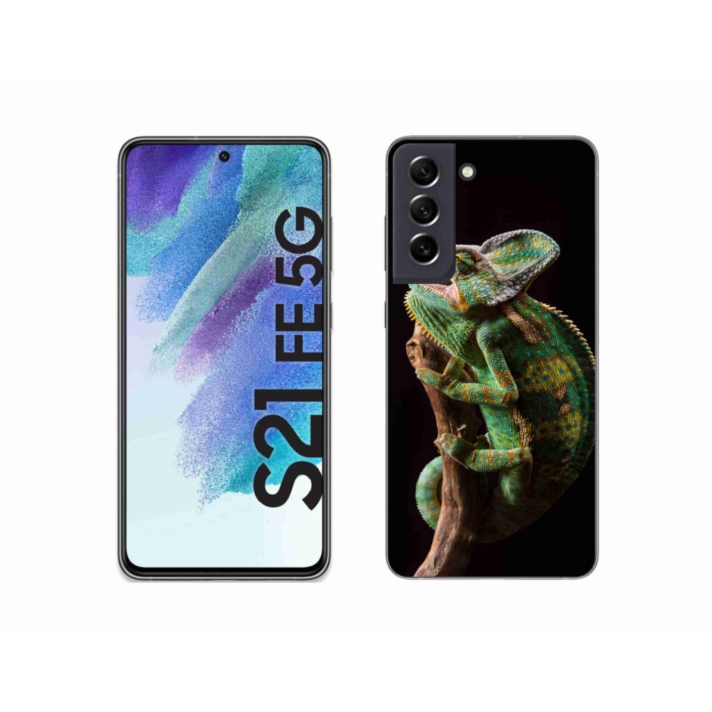 Gelový kryt mmCase na Samsung Galaxy S21 FE 5G - chameleon