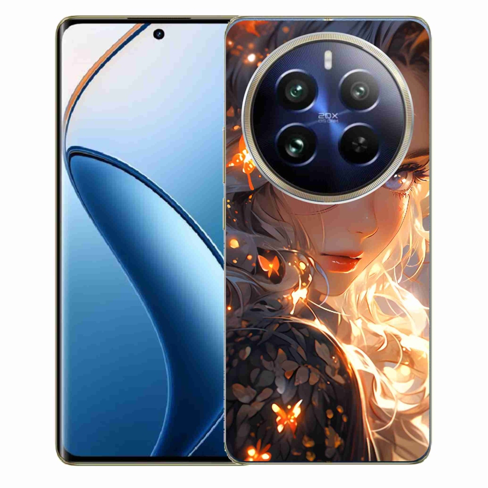 Gelový kryt mmCase na Realme 12 Pro 5G/12 Pro+ 5G - dívka a motýli