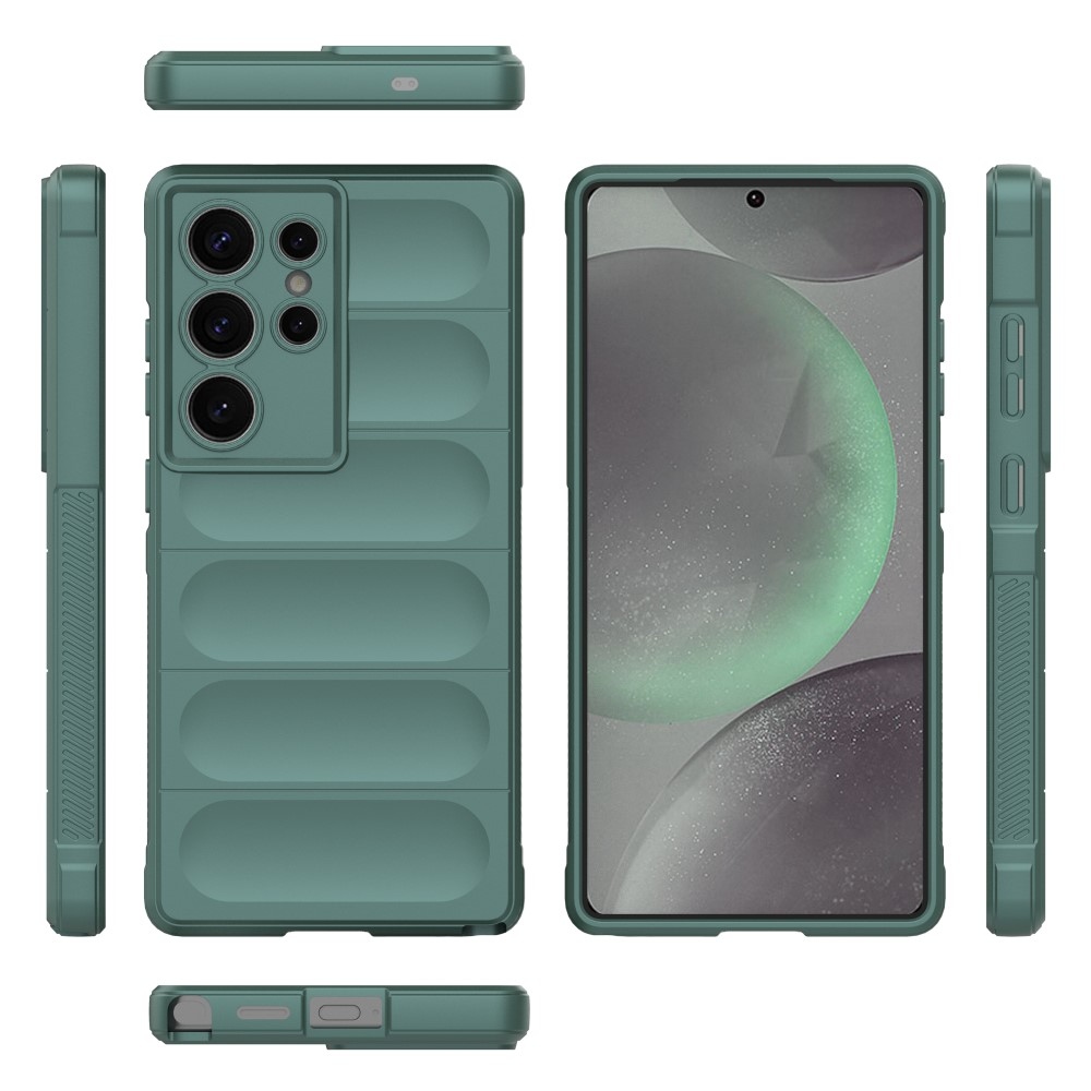 Rugg odolný gelový obal na Samsung Galaxy S25 Ultra - zelený