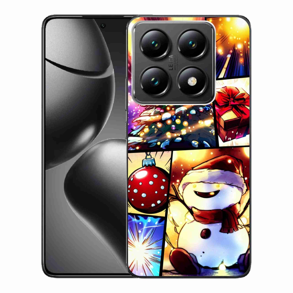 Gelový kryt mmCase na Xiaomi 14T Pro - vánoční motivy 1