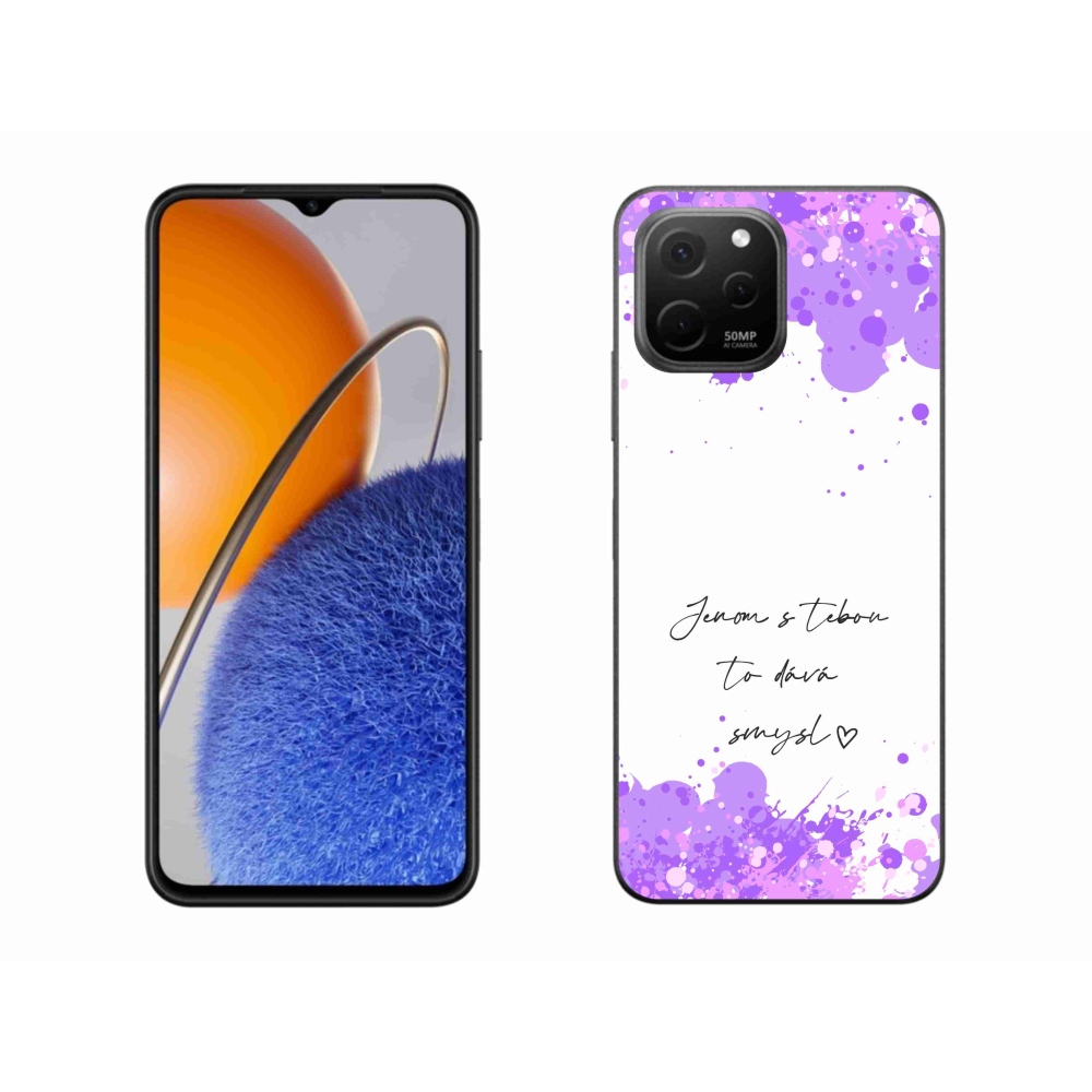 Gelový kryt mmCase na Huawei Nova Y61 - zamilovaný text bílé pozadí