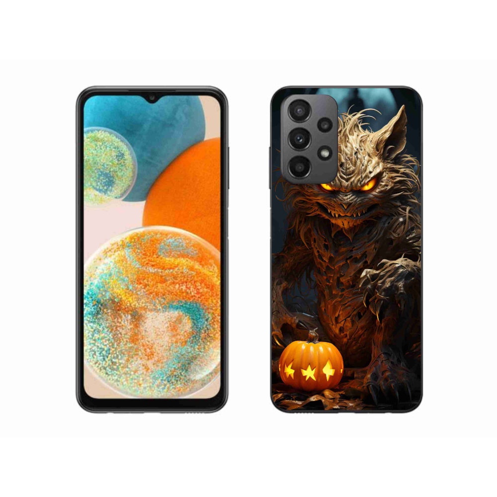 Gelový kryt mmCase na Samsung Galaxy A23 4G/5G - halloweenská příšera
