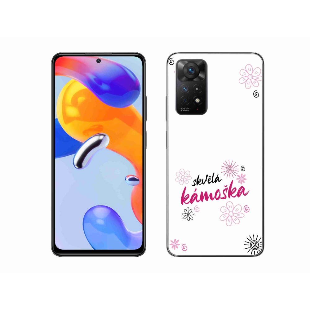 Gelový kryt mmCase na Xiaomi Redmi Note 11 Pro 4G/5G - skvělá kámoška bílé pozadí