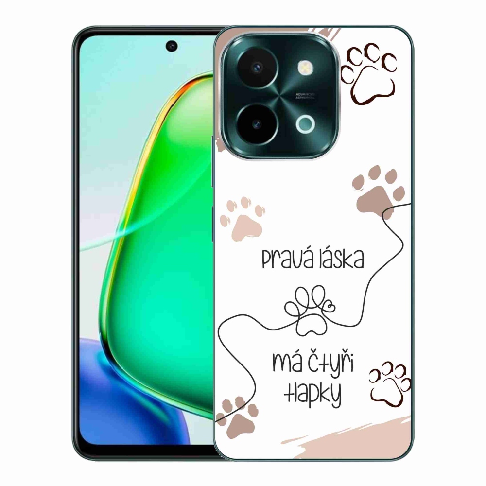 Gelový kryt mmCase na Vivo Y28 - psí motiv 1 bílé pozadí