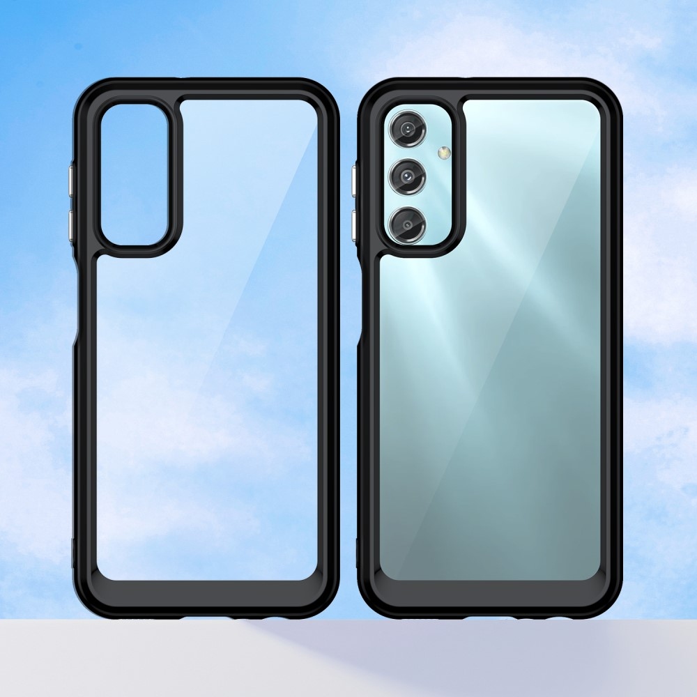 Gelový obal s pevnými zády na Samsung Galaxy A25 5G - černý