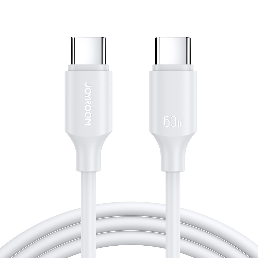 JOYROOM rychlonabíjecí a datový kabel USB-C/USB-C 60W 1m - bílý