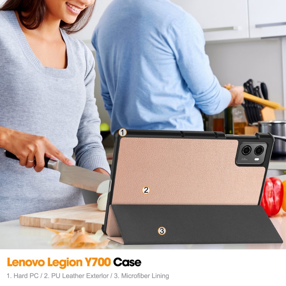 Cases chytré zavírací pouzdro na tablet Lenovo Legion Tab 8.8 (2. Gen.) - růžovozlaté