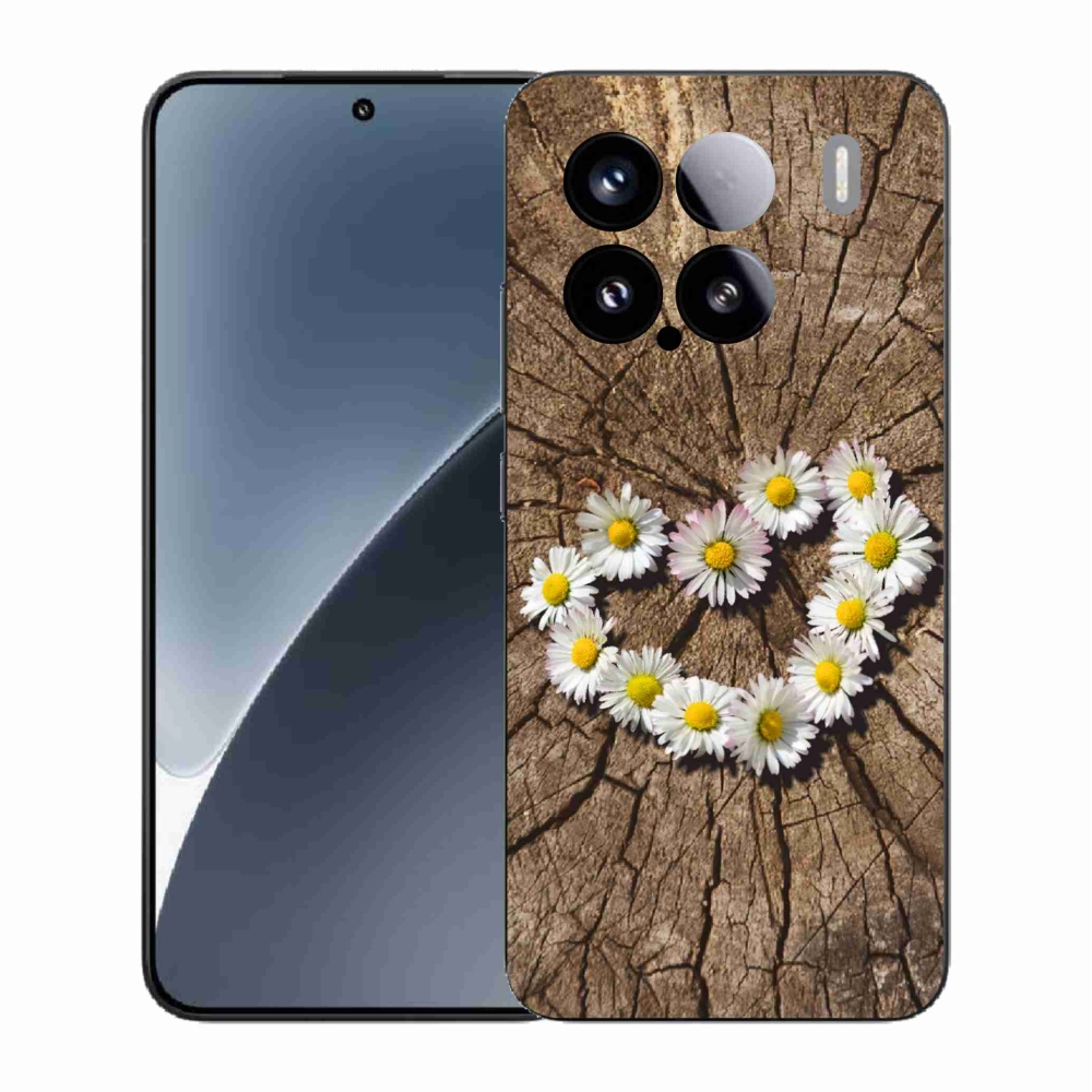 Gelový kryt mmCase na Xiaomi 15 - srdce z kopretin