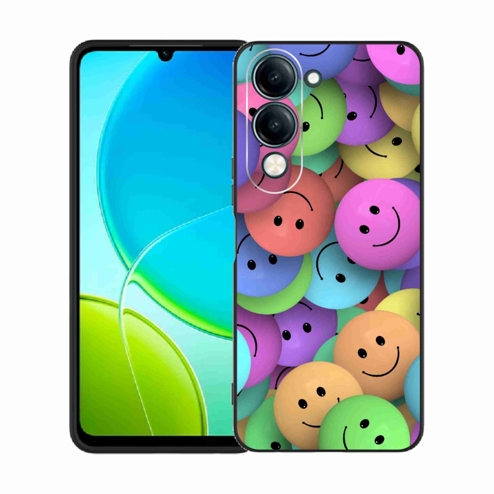 Gelový kryt mmCase na Vivo Y29s 5G - barevní smajlíci
