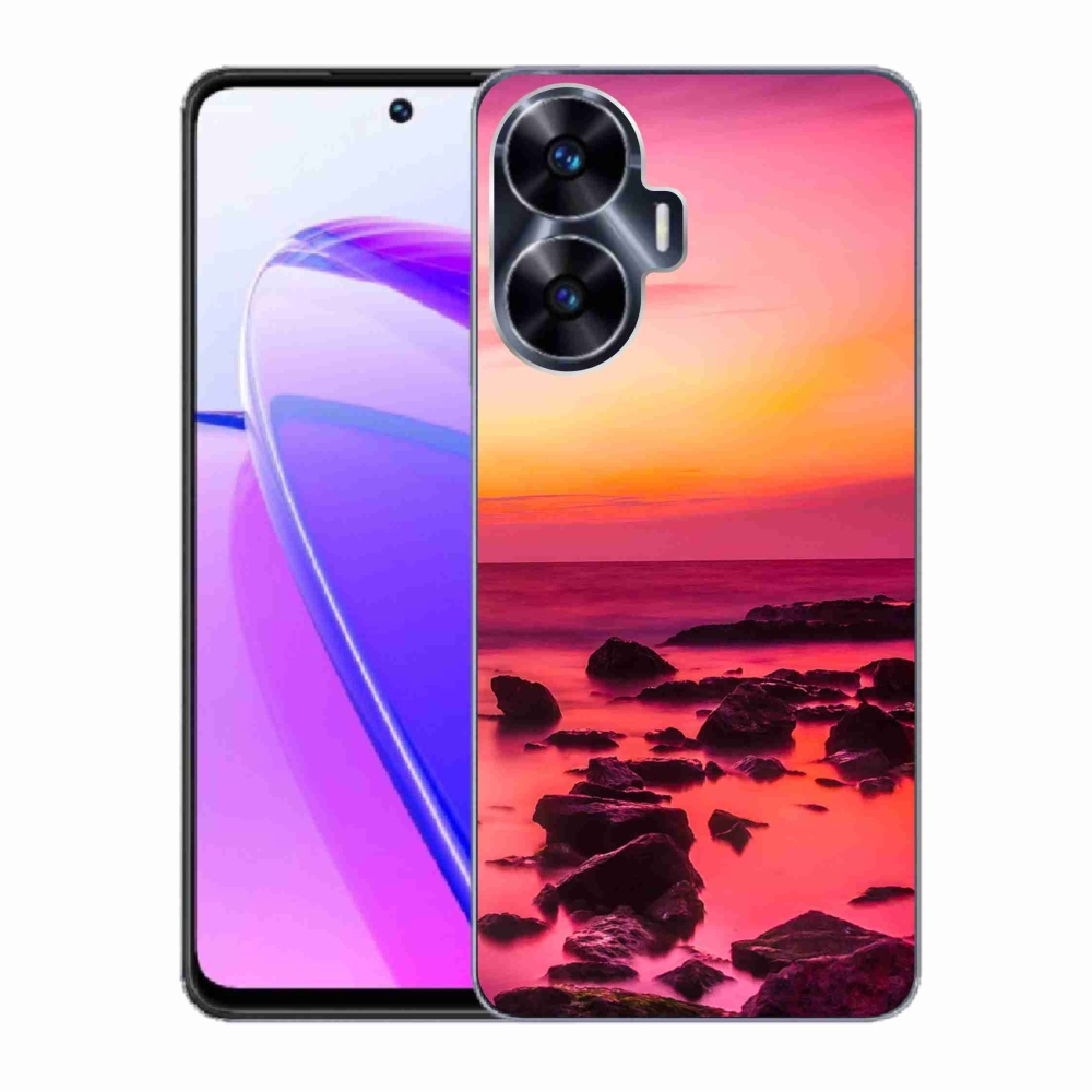Gelový kryt mmCase na Realme C55 - moře a záře