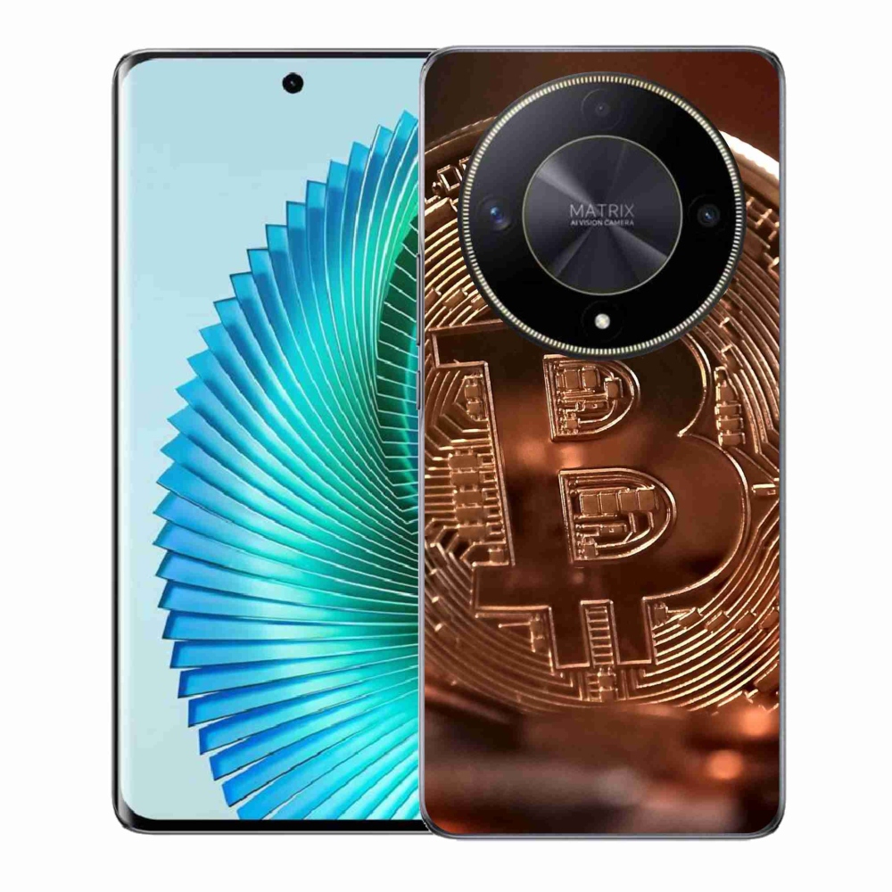 Gelový kryt mmCase na Honor Magic 6 Lite 5G - bitcoin