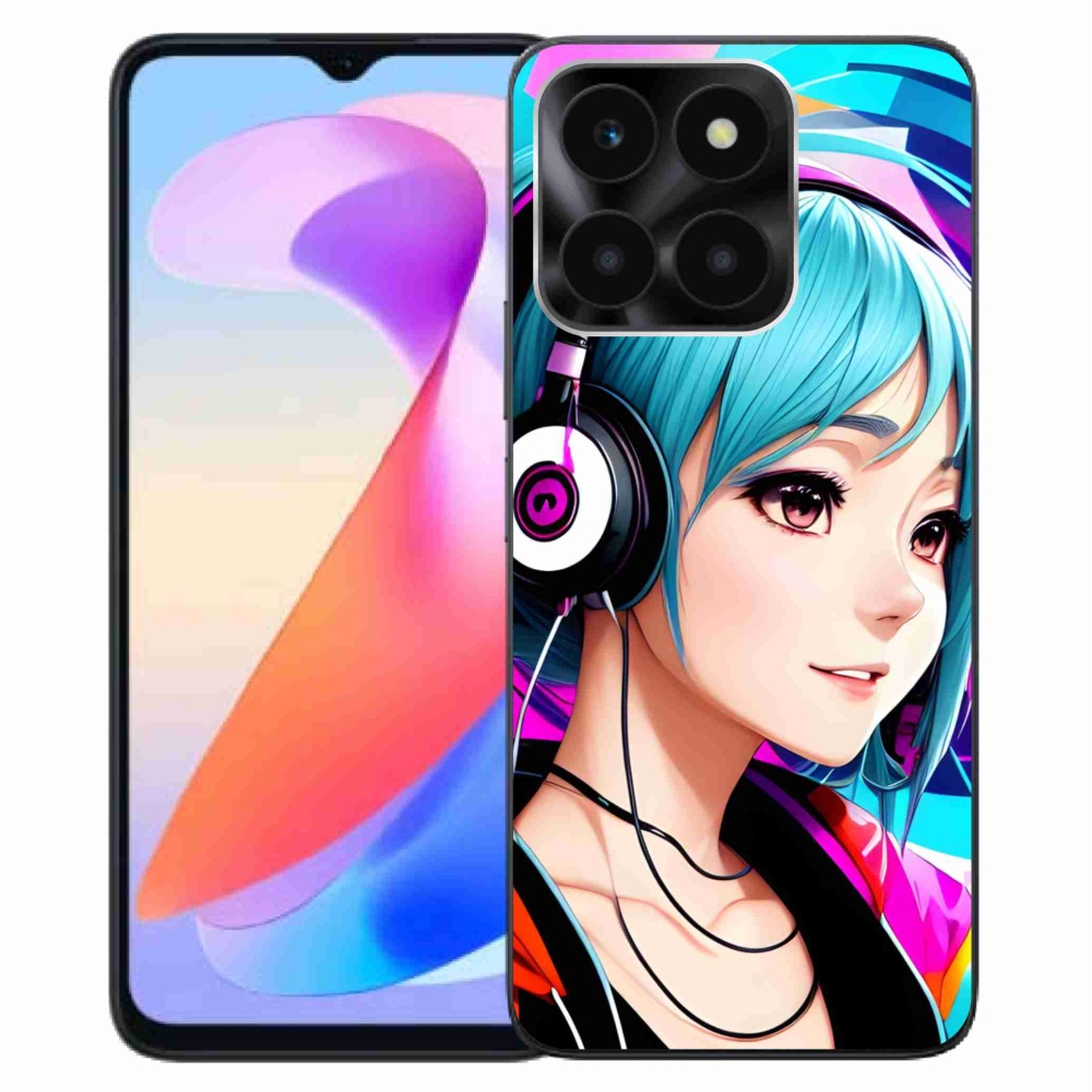 Gelový kryt mmCase na Honor X6a - dívka se sluchátky