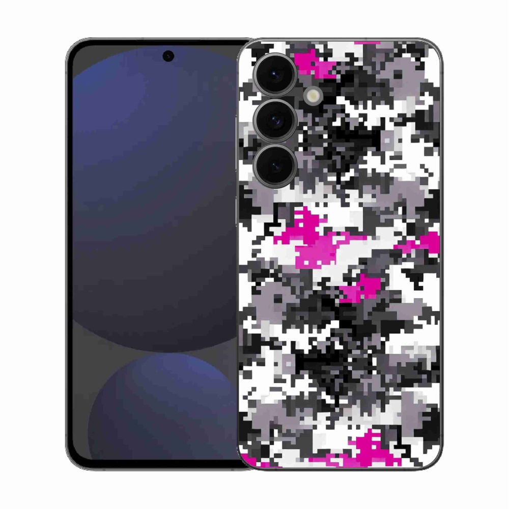 Gelový kryt mmCase na Samsung Galaxy S25 FE - maskáčový vzor 4