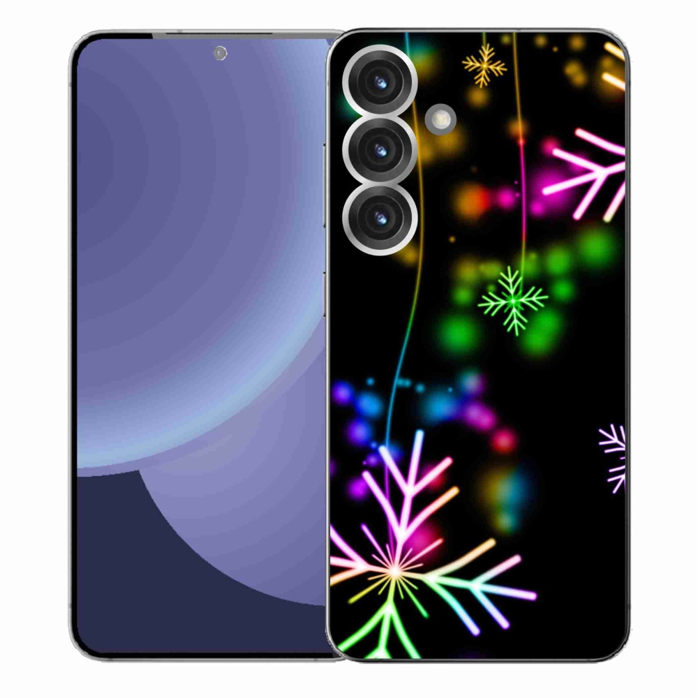 Gelový kryt mmCase na Samsung Galaxy S25+ - barevné vločky