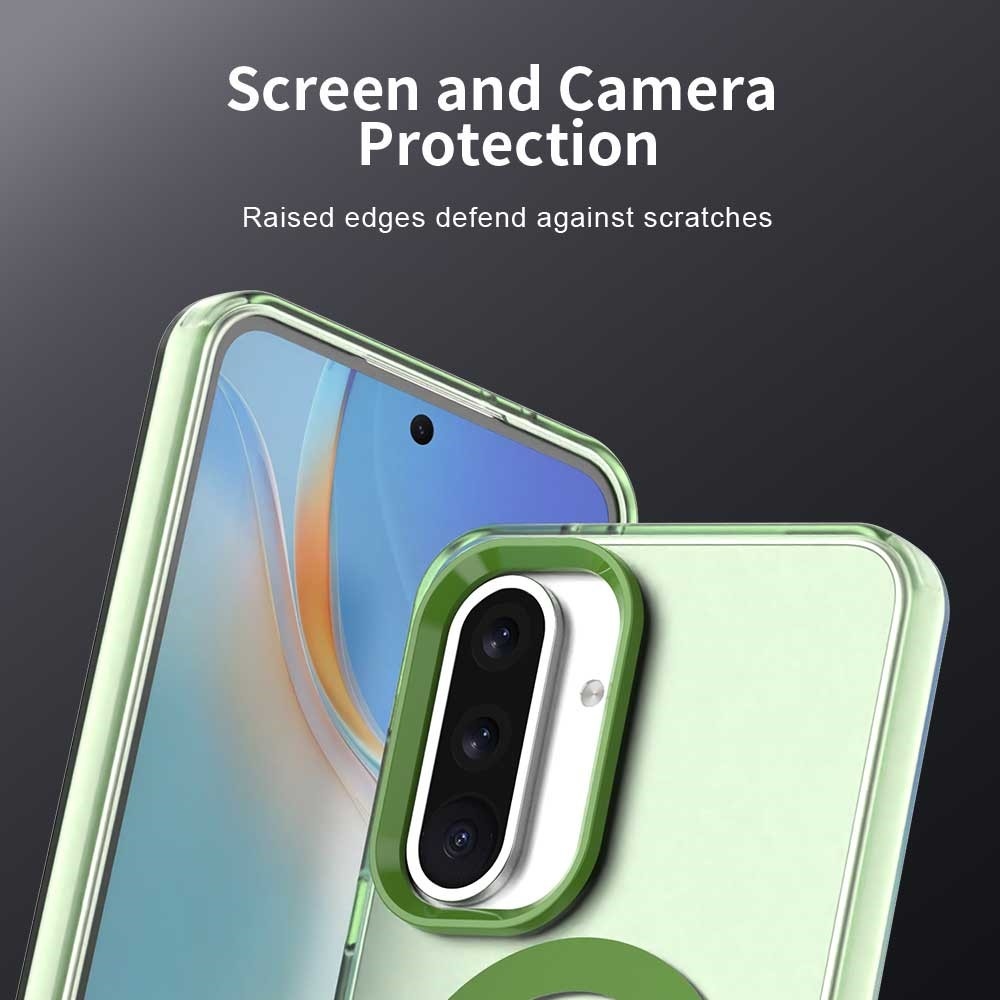 Candy gelový obal MagSafe pro Samsung Galaxy A36 5G/A56 5G - zelený