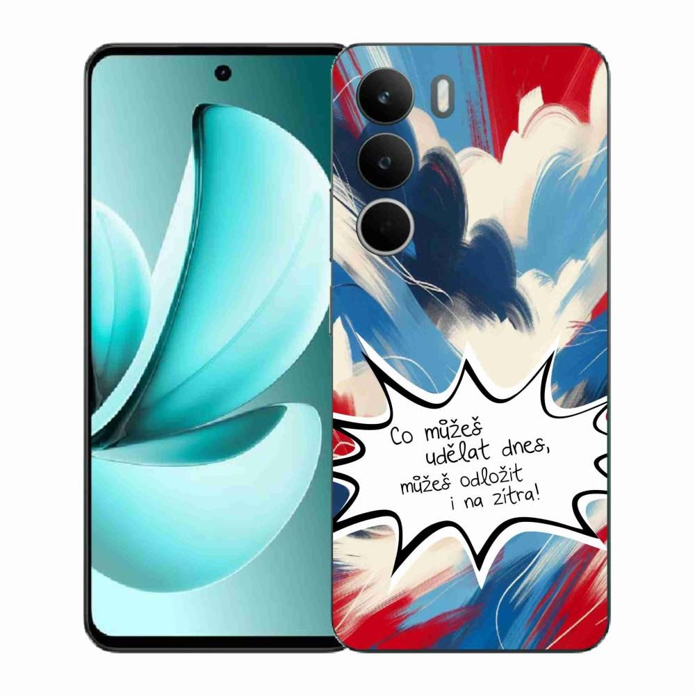 Gelový kryt mmCase na Realme C71 - vtipný text 9 bílé pozadí