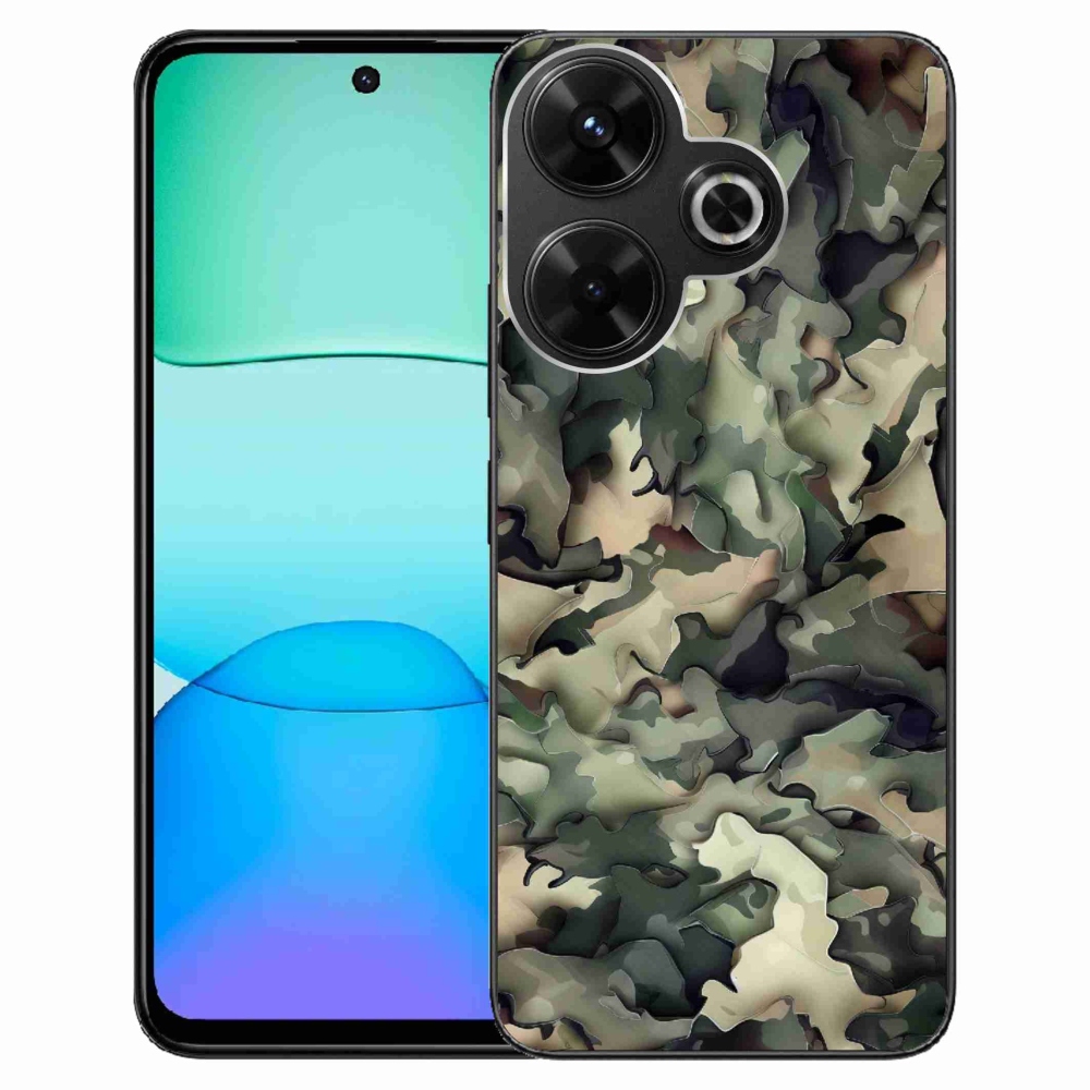 Gelový kryt mmCase na Xiaomi Redmi 13 4G/Poco M6 4G - maskáčový vzor 9