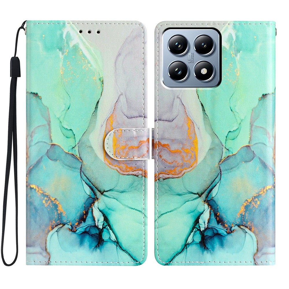 Unique knížkové pouzdro na Xiaomi 15T - zelený mramor