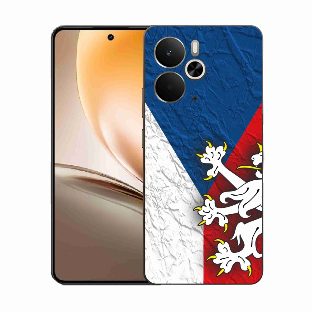 Gelový kryt mmCase na Realme 14 5G - česká vlajka 1