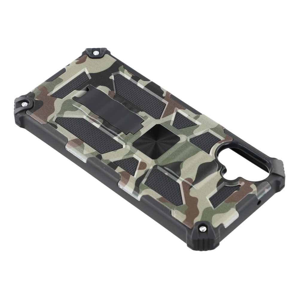 Camouflage odolný kryt na Samsung Galaxy A07 4G - tmavězelený