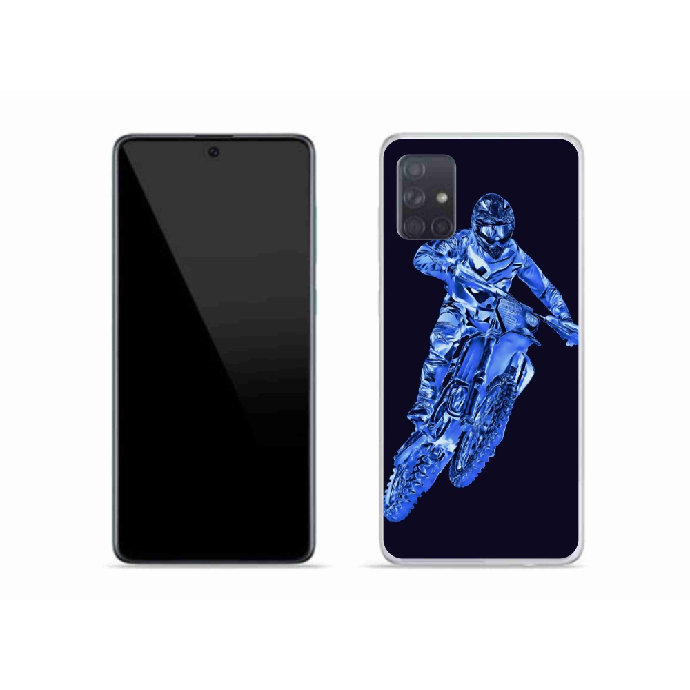 Gelový kryt mmCase na Samsung Galaxy A51 - motocross 1