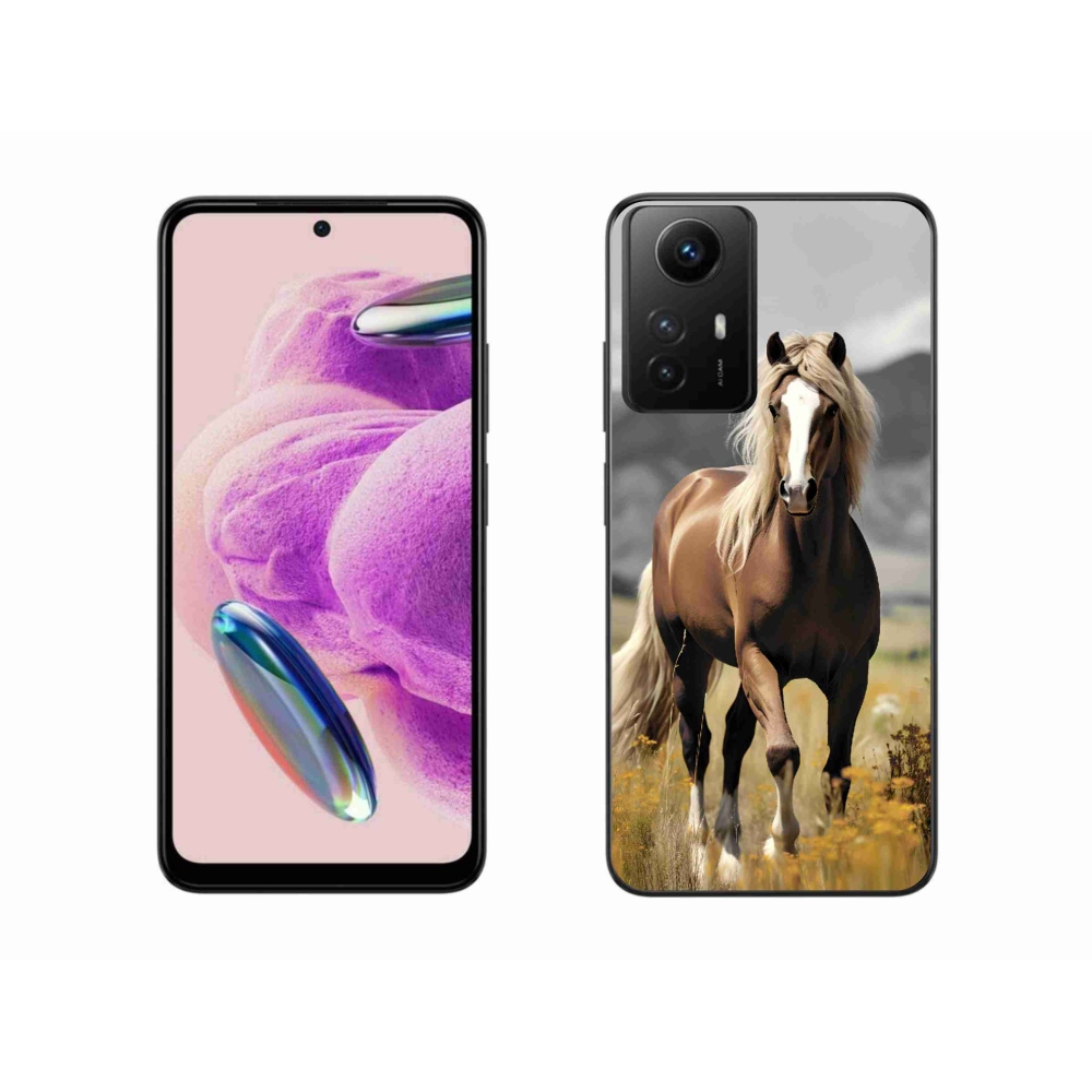 Gelový kryt mmCase na Xiaomi Redmi Note 12S - hnědý kůň 1