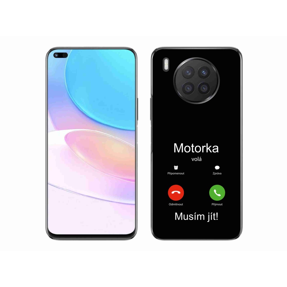 Gelový kryt mmCase na Honor 50 Lite - motorka volá černé pozadí