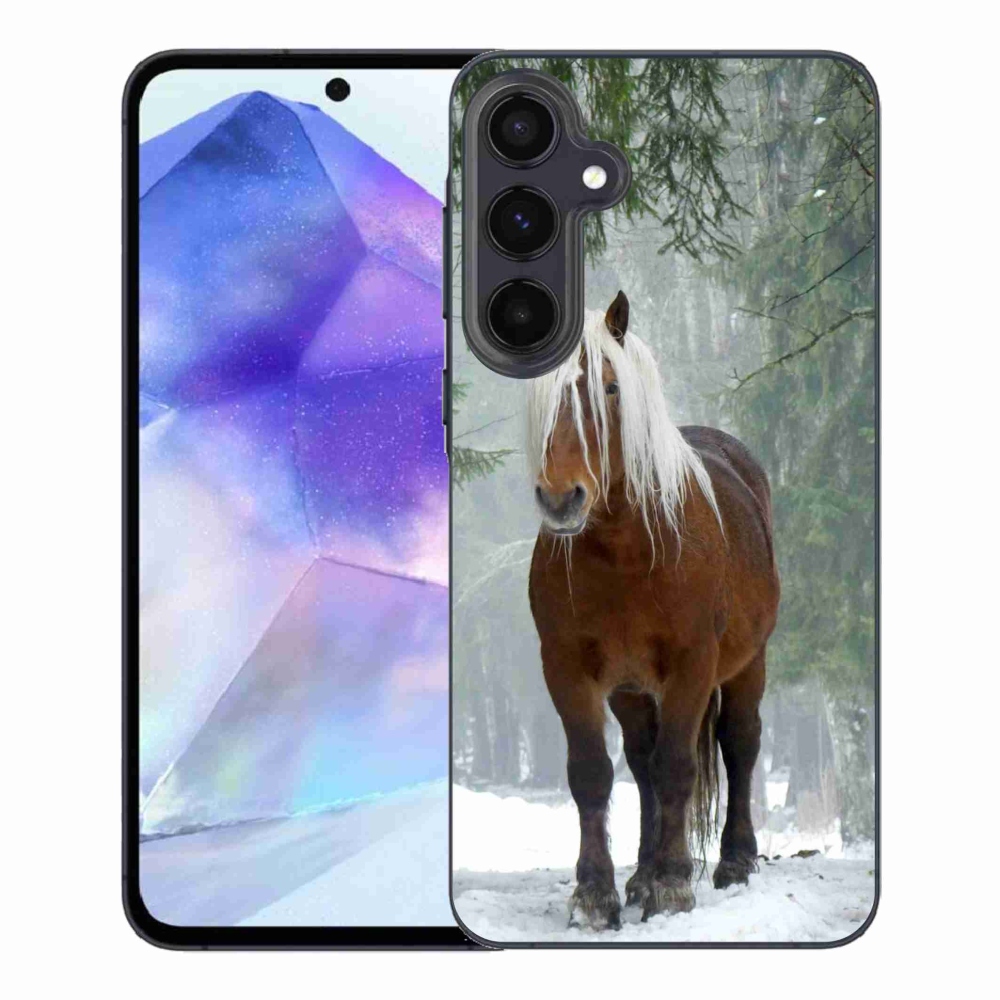Gelový obal mmCase na Samsung Galaxy A55 5G - kůň v lese