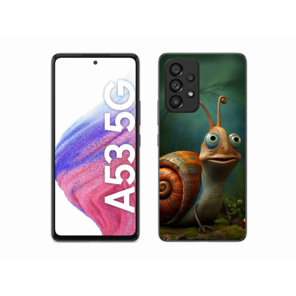Gelový kryt mmCase na Samsung Galaxy A53 5G - šnek