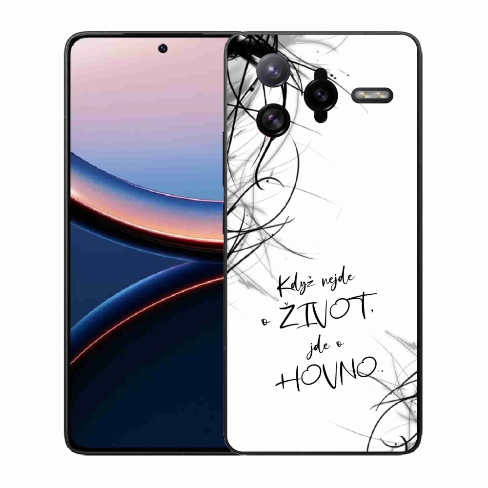 Gelový kryt mmCase na Xiaomi Poco F7 Ultra - vtipný text 16 bílé pozadí