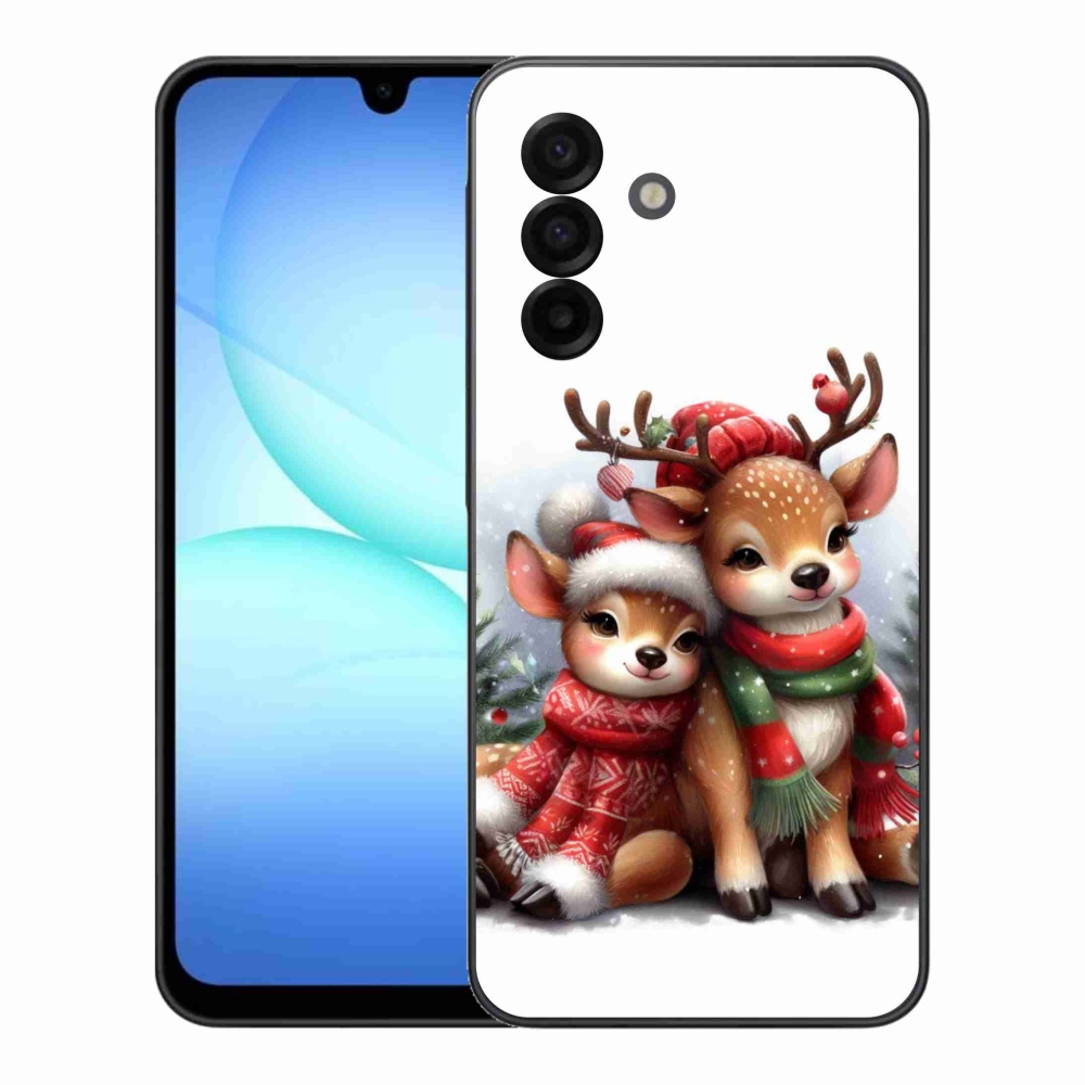 Gelový kryt mmCase na Samsung Galaxy A17 5G - vánoční sobi