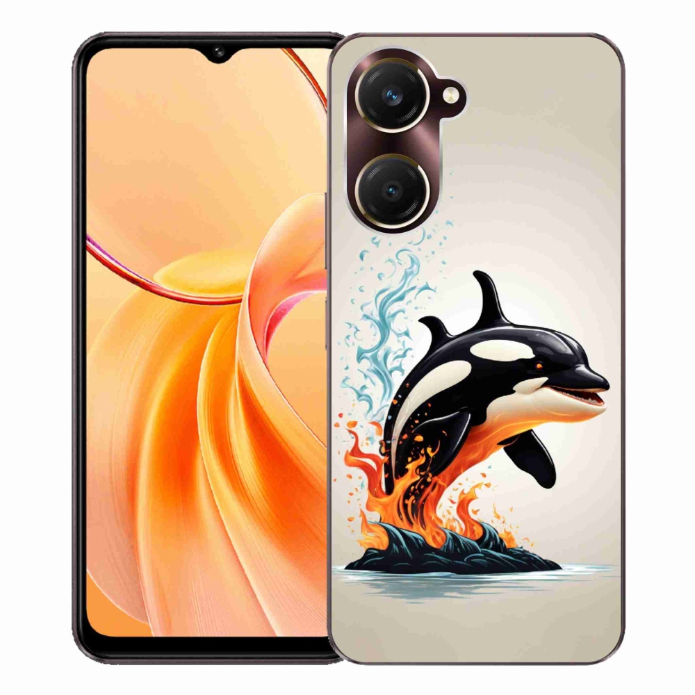 Gelový kryt mmCase na Vivo Y28s 5G - kosatka