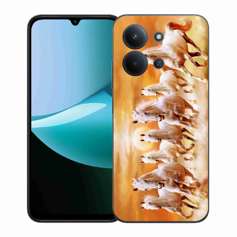 Gelový kryt mmCase na Xiaomi Redmi 15C 4G (171mm)/Poco C85 4G (171mm) - koně 2