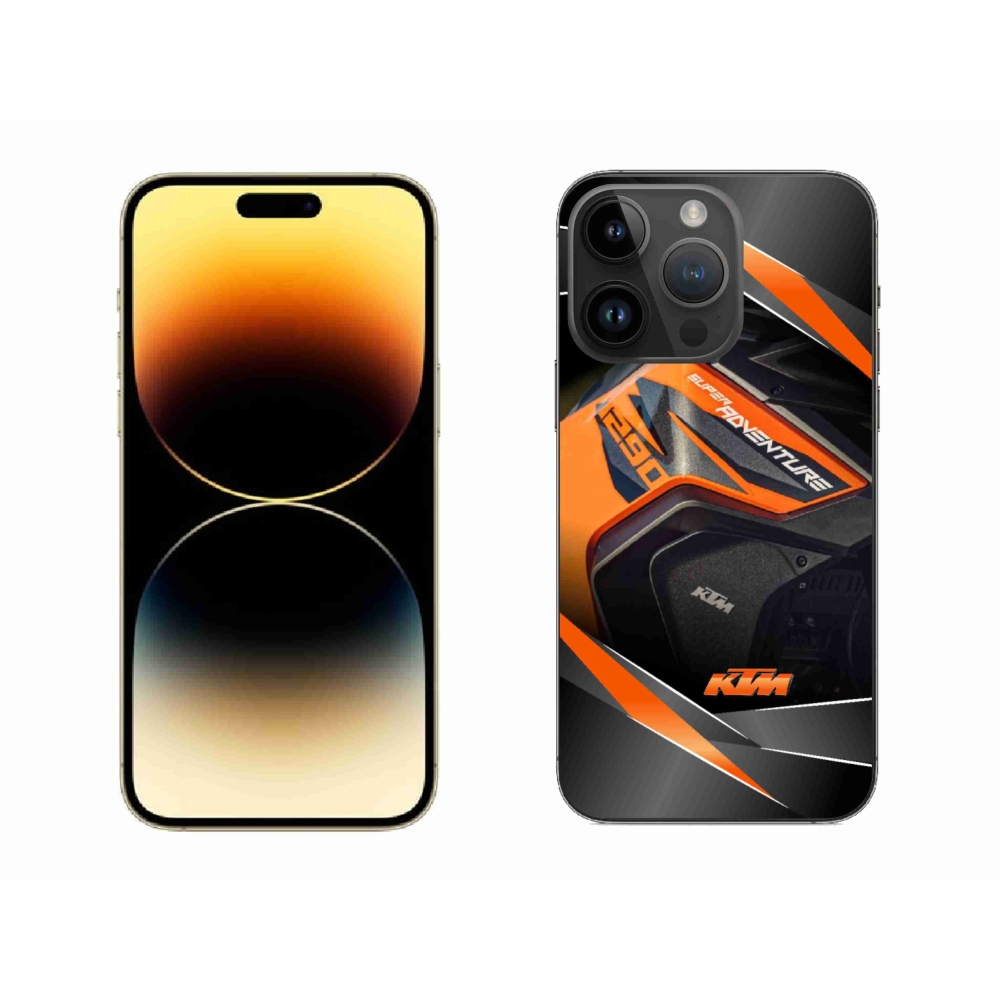 Gelový kryt mmCase na iPhone 14 Pro Max 6.7 - motorka ktm