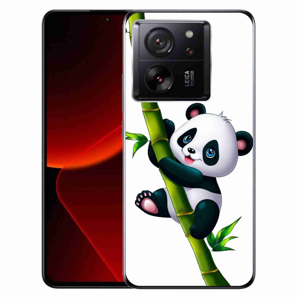 Gelový kryt mmCase na Xiaomi 13T/13T Pro - panda na bambusu