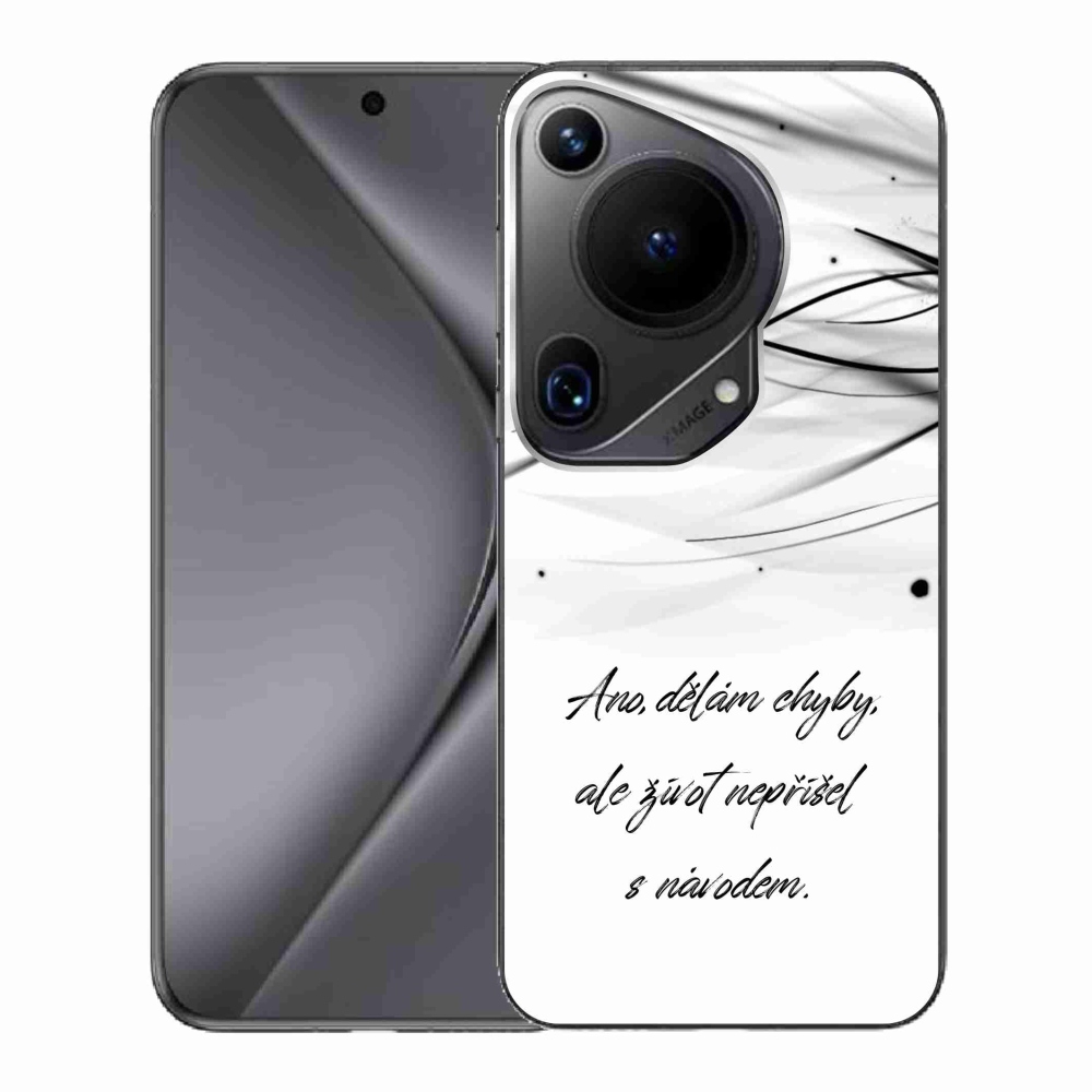 Gelový kryt mmCase na Huawei Pura 70 Ultra - citát bílé pozadí