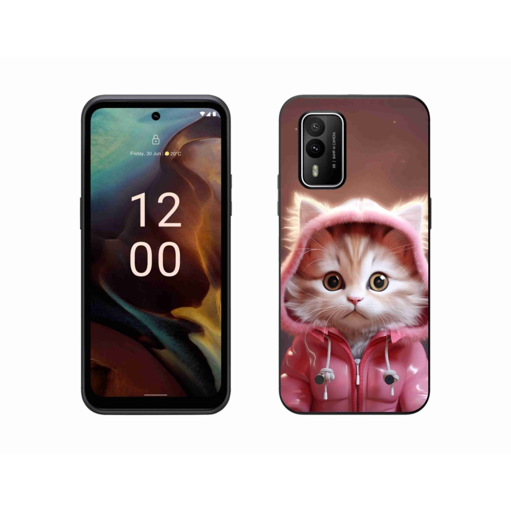 Gelový kryt mmCase na Nokia XR21 - roztomilé kotě 3