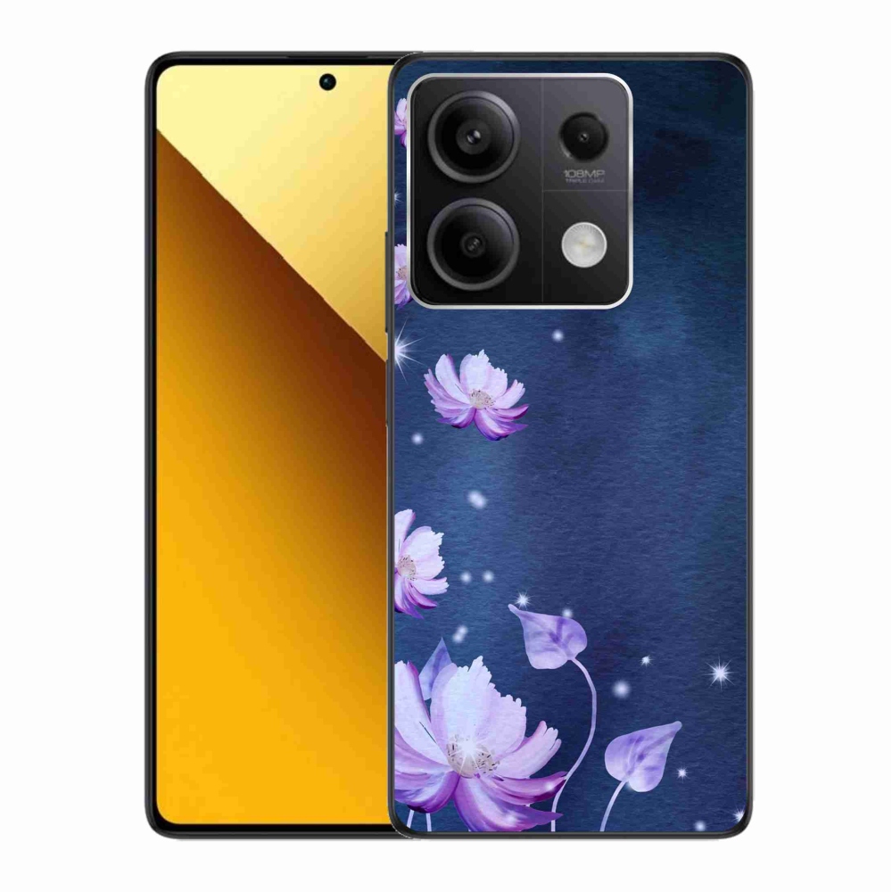 Gelový obal mmCase na Xiaomi Redmi Note 13 5G - padající květy