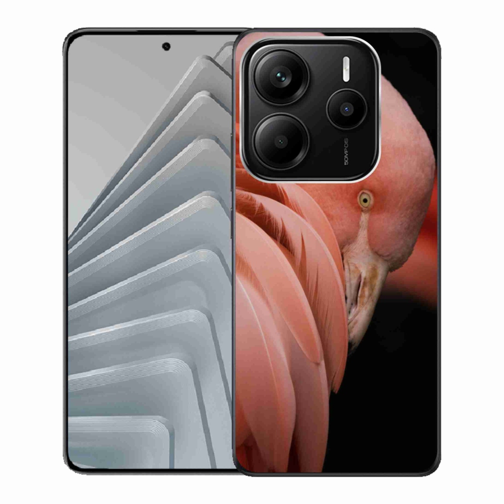 Gelový kryt mmCase na Xiaomi Redmi Note 14 5G - plameňák 3