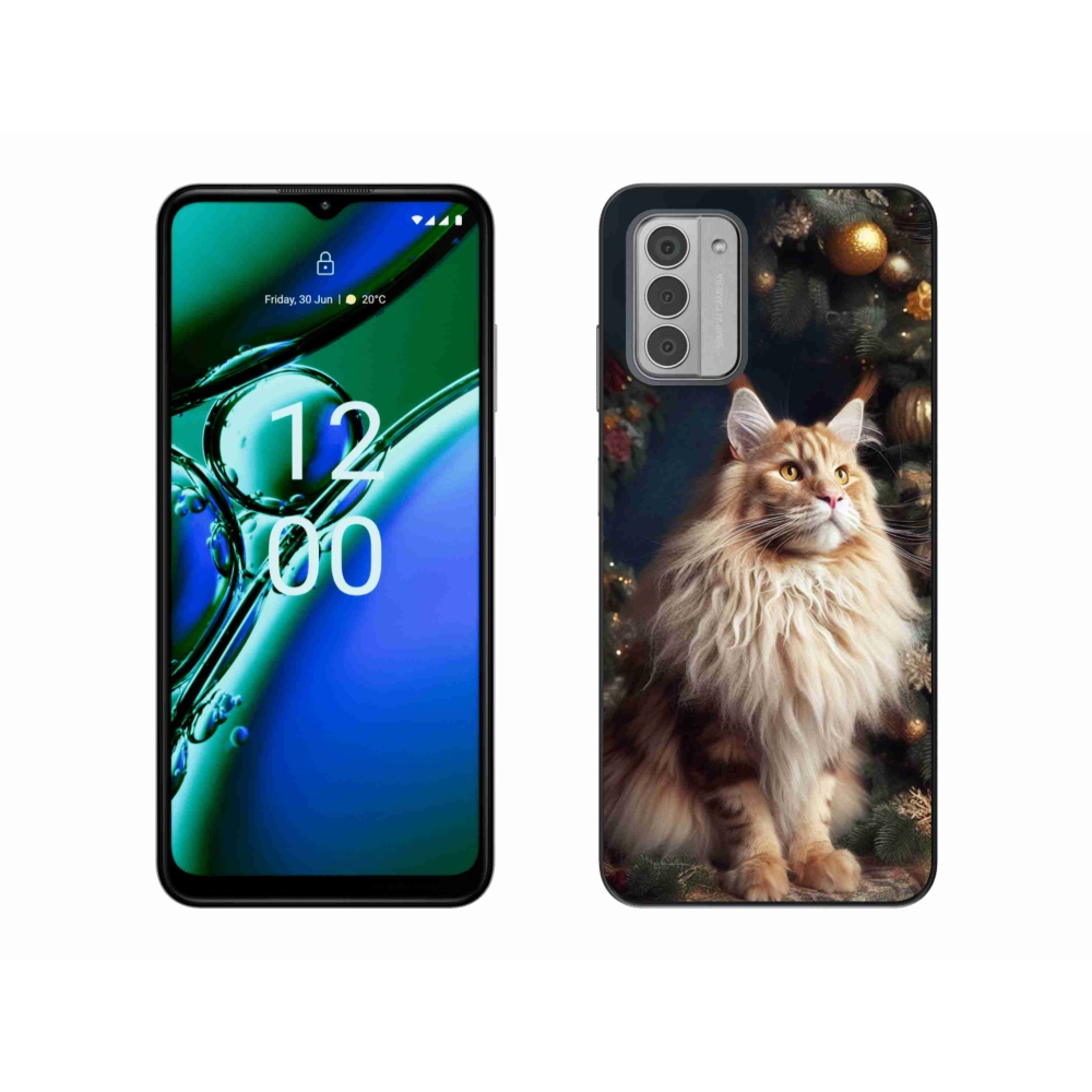 Gelový kryt mmCase na Nokia G42 - kočka u stromku