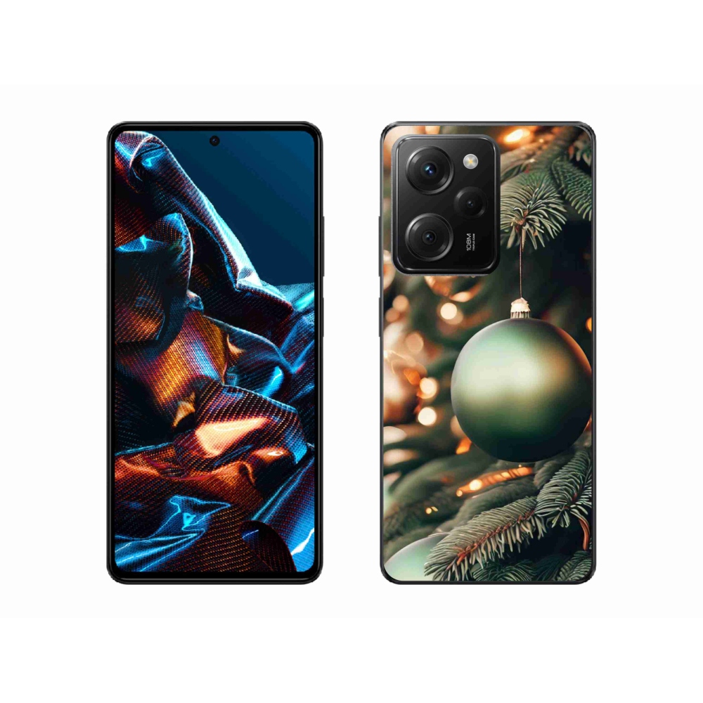 Gelový kryt mmCase na Xiaomi Poco X5 Pro 5G - vánoční ozdoby 1