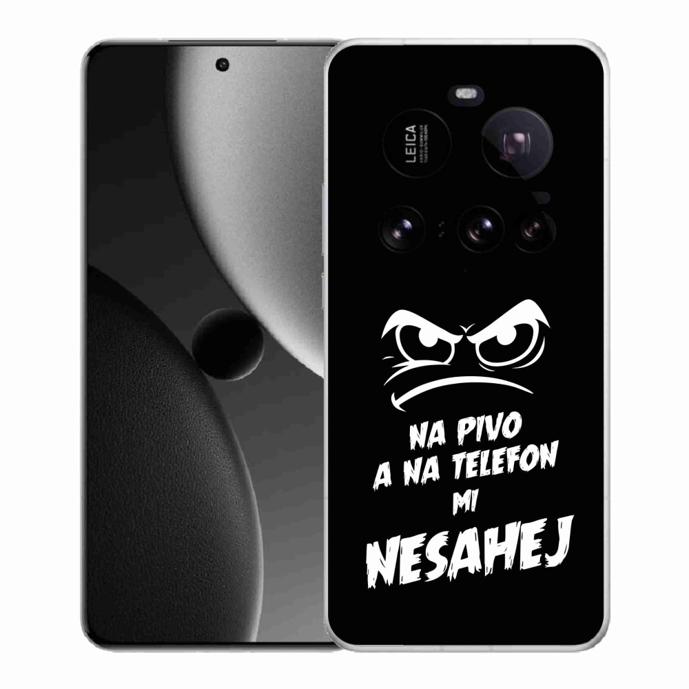 Gelový kryt mmCase na Xiaomi 15 Ultra - pivní motiv 2 černé pozadí
