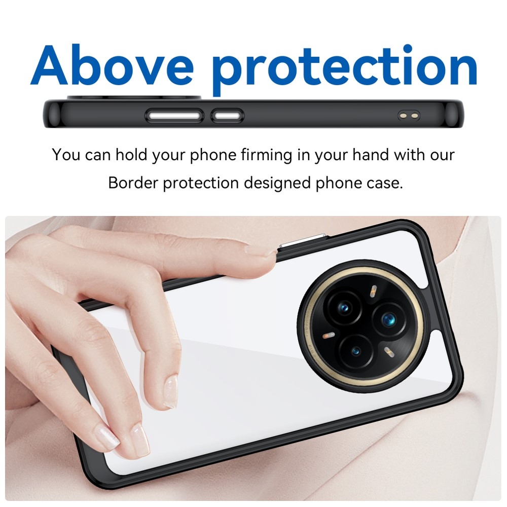Gelový obal s pevnými zády na Realme 14 Pro+ 5G - černý