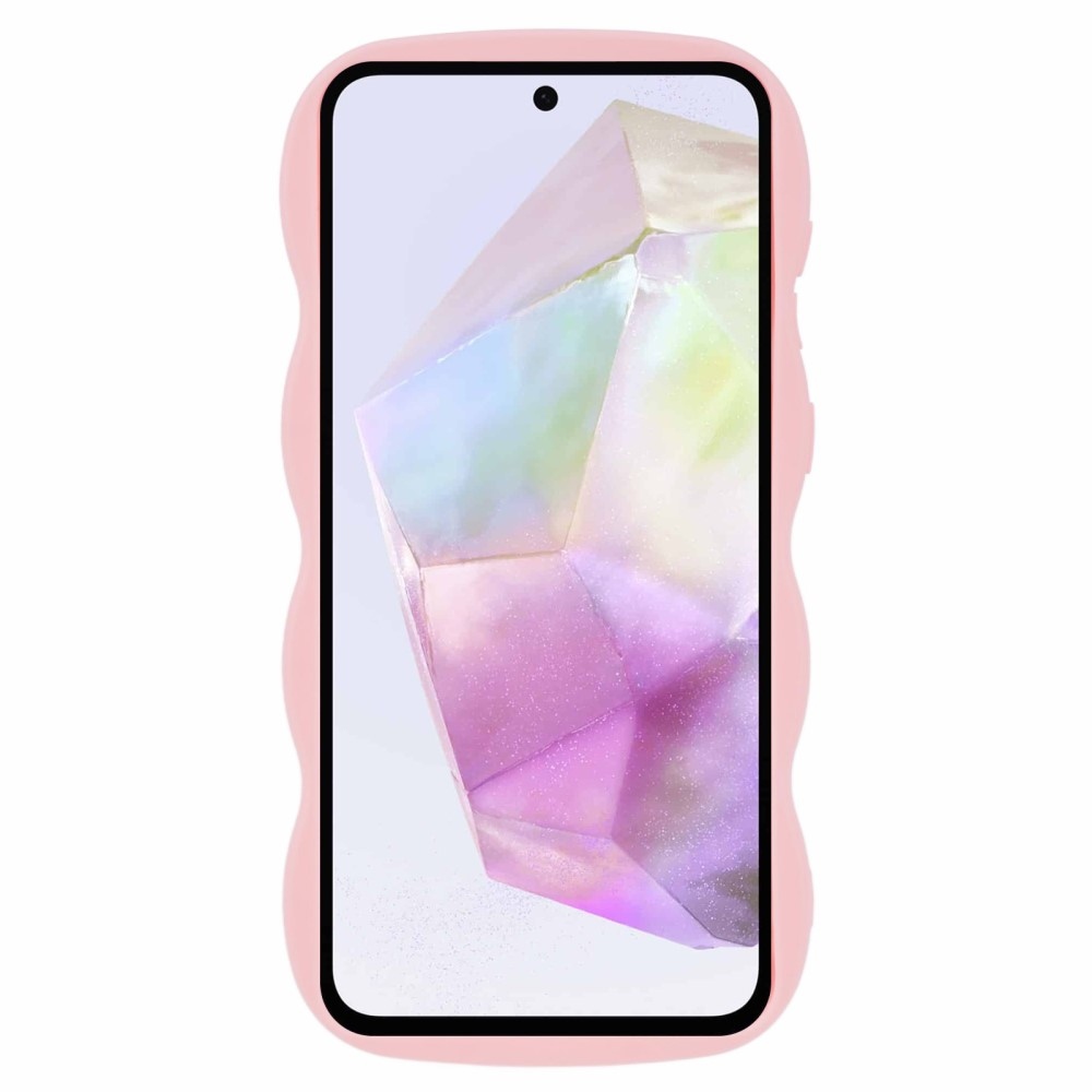Wave odolný gelový obal na Samsung Galaxy A36 5G/A56 5G - růžový