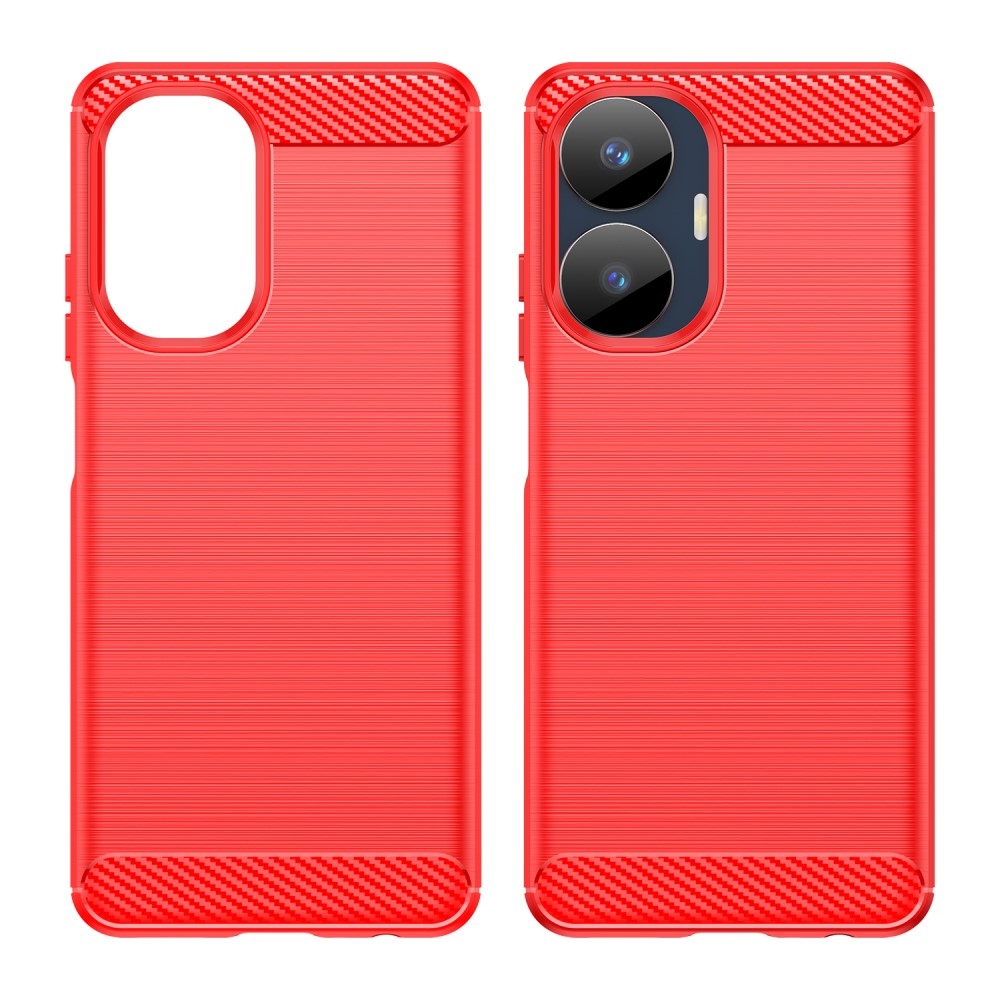 Carbon odolný gelový obal na Realme C55 - červený