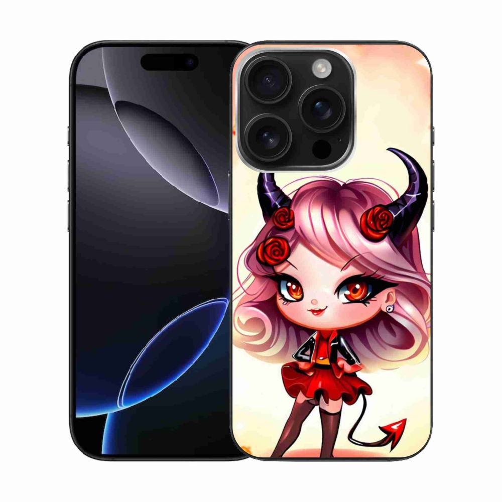 Gelový kryt mmCase na iPhone 16 Pro - kreslená čertice