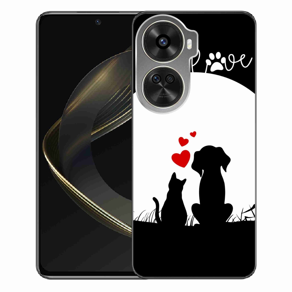 Gelový obal mmCase na Huawei Nova 12 SE - zvířecí láska
