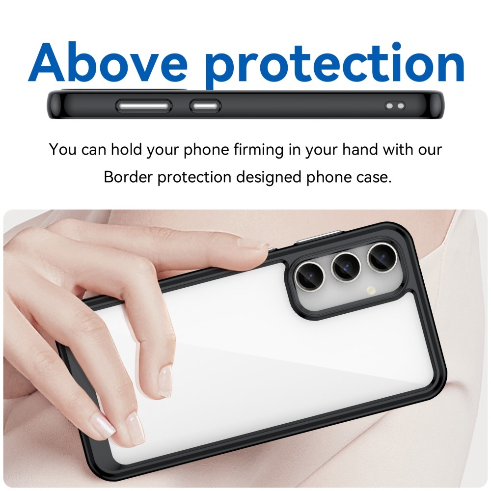 Gelový obal s pevnými zády na Samsung Galaxy S23 FE - černý