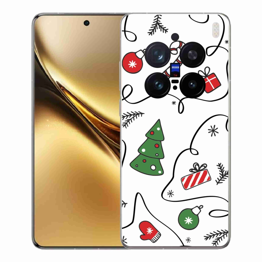 Gelový kryt mmCase na Vivo X200 Pro 5G - vánoční motivy