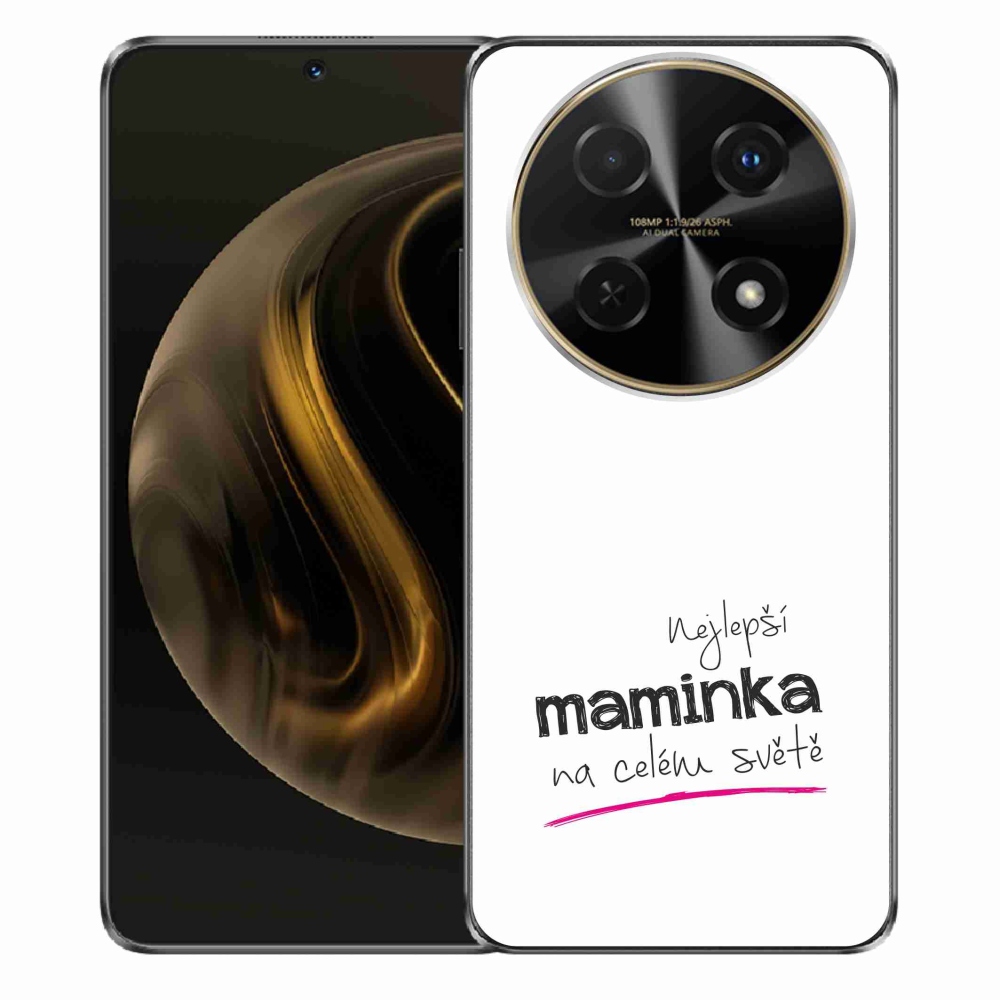 Gelový kryt mmCase na Huawei Nova 12i - nejlepší maminka 4 bílé pozadí